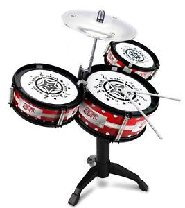 Toy Lob Children's Drum Set, Kids Play Band, Taiko, Cymbal Stick Set, Mu...
