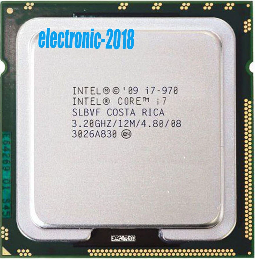 Intel Core i7-970 CPU processor 12m cache 3.20 GHz slbvf lga1366 130w 32nm - Image 1 of 1