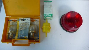 AUTOMOBILE COLLECTION LOT D'AMPOULES VINTAGE FILTRE PURFLUX GO FEUX ROUGE - Imagen 1 de 5