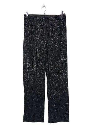 ASOS Pantalón tipo suéter Mujeres Pantalón Talla EU 40 negro look casual - Imagen 1 de 4