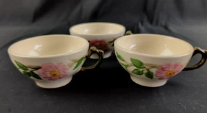 (Set of 3) Franciscan Desert Rose, Tea /Coffee Cups - Picture 1 of 6