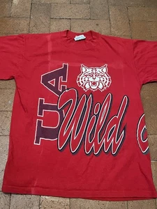 Camiseta Gráfica Vintage Años 90 Universidad de Arizona Wildcats Talla XL - Imagen 1 de 9