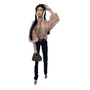 Moda Muñeca Agencia Paris Kaori Jeans Ajustados Halter Top Con Cartera - Imagen 1 de 21