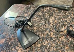 Micrófono de cuello de cisne de escritorio Shure MX412D/S Microflex 18" - En muy buena condición - Imagen 1 de 3