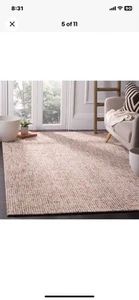 Safavieh Abstract Wool Rug 6x9 Lottie Rust Pink Green Hand Tufted ABT468A 1 - Picture 1 of 5