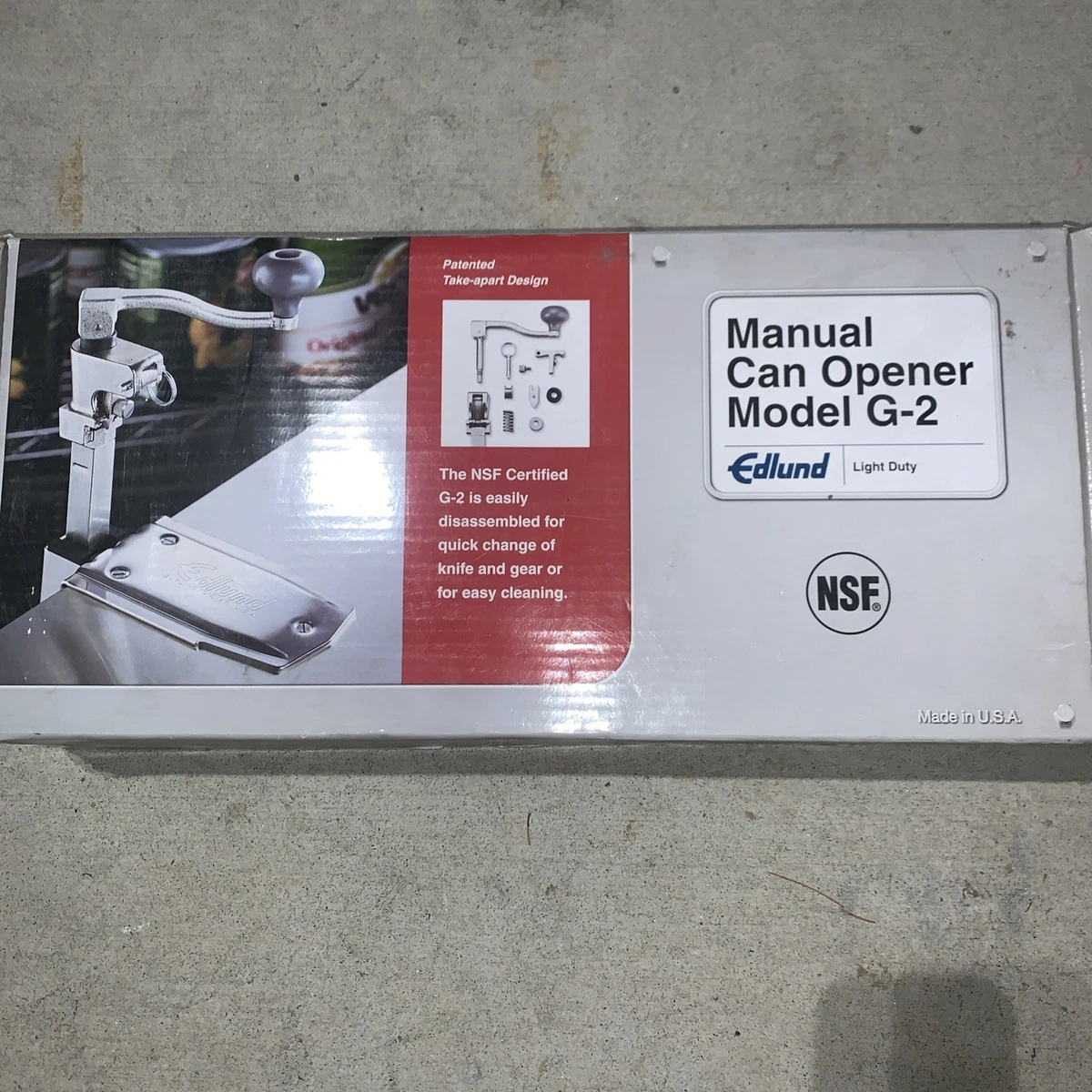 EDLUND 中型缶切り E-802 エドランド EDLUND くるくる缶切り 缶 ボトルオープナー 缶切 栓抜 3色