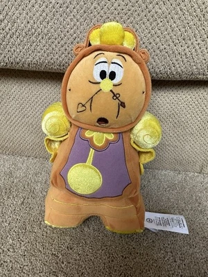 Disney Store Beauty & The Beast Cogsworth Clock Plush Stuffed Animal Toy Foto 1 de 4