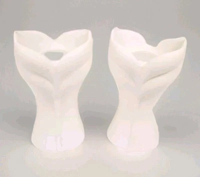 Pair Of Rosenthal Studio Line Porcelain Calla Lily Candle Holder Design #3588 - Image 1 of 4
