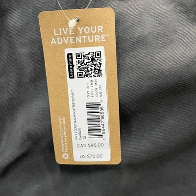 Pantalones para mujer EDDIE BAUER Legend Wash Boyfriend calce relajado talla 12 Foto 1 de 4