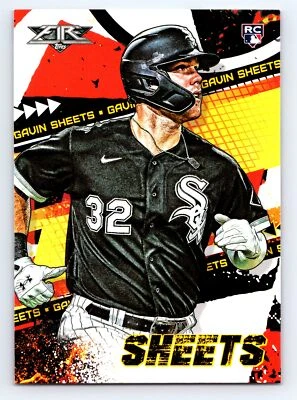 2022 Topps Fire #77 Gavin Sheets RC Chicago White Sox Rookie - Image 1 of 2