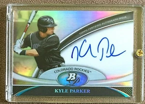 Kyle Parker 2011 Bowman Platinum Prospect Autograph Refractor #KP Rockies Rookie - Picture 1 of 2
