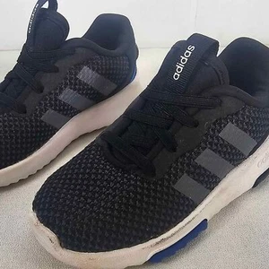Adidas Promotion Black Lace Up Running Sneaker Shoes Unisex Boys 8K. - Picture 1 of 8