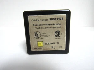 SQUARE D SDSA1175 SECONDARY SURGE ARRESTER 175VAC MAX. - Picture 1 of 7