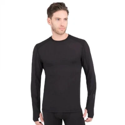 Termolador Terramar Crew capa base para hombre - negro - pequeño - 4517 Foto 1 de 2