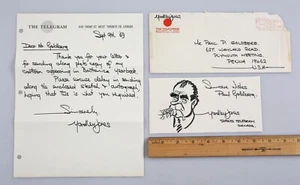 Original Editorial Cartoon Signed Yardley Jones Toronto Telegram 1969 Nixon - Picture 1 of 2