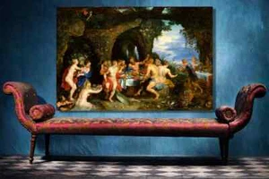 Peter Paul Rubens, The Feast estampado directo de aluminio UV hecho en Australia calidad - Imagen 1 de 4