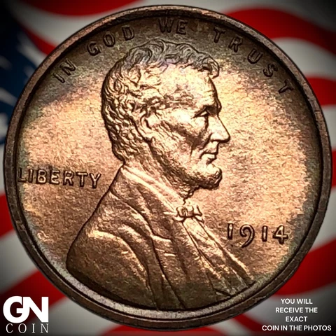 1914 P Lincoln Cent Wheat Penny  Q7003 Cover