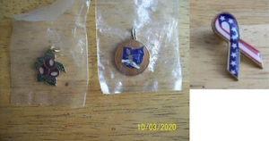 1982 Ohio ESA int'l Convention NEW, Ohio Buckeye State Pendant NEW, USA pin used - Picture 1 of 9