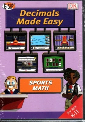 Sports Math: Decimals Made Easy (Ages 8-11) (PC/MAC-CD, 2003) - NEW in DVD BOX - Image 1 of 2