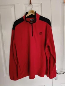 RED HALF ZIP FLEECE PULLOVER / JUMPLER - Size XL - Imagen 1 de 2