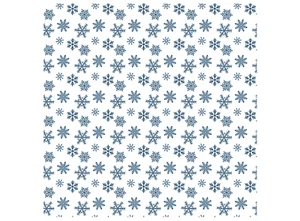 Calcomanías de vidrio fundido azul de 5 pulgadas con azulejos de copos de nieve - Imagen 1 de 1