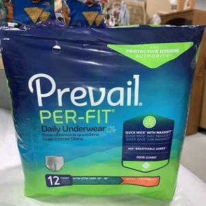 Ropa interior/pañal desechable para adultos Prevail 2XL 12 unidades - Imagen 1 de 6