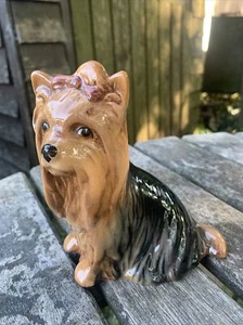 Estatuilla Sylvac Ceramic Yorkshire Terrier Dog Yorkie 5027 - Buen Estado - Imagen 1 de 5