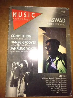 RARE - MUSIC TECHNOLOGY Magazine - May 1988 - ASWAD Reggae - HI-NRG Grooves - Image 1 of 2