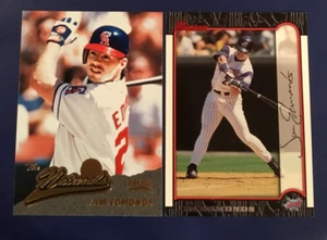 1996 & 1999 Bowman Pinnacle #9 #145 JIM EDMONDS Lot 2 Angels - Picture 1 of 1