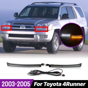 For Toyota 4runner 2003-2005 Dynamic LED Daytime Running Light DRL w Turn Signal - Picture 1 of 8