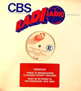 8/23/86 'BIG DAN' INGRAM HOSTS CBS RADIO'S TOP 40 SATELLITE SURVEY, 3 HRS, RARE - Picture 1 of 7
