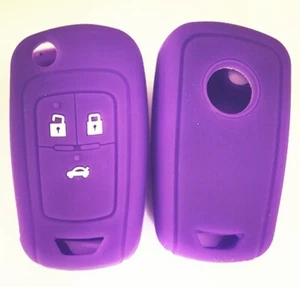 PURPLE SILICONE FLIP KEY COVER SUITS HOLDEN CHEVROLET COLORADO AVEO CRUZE - Picture 1 of 1