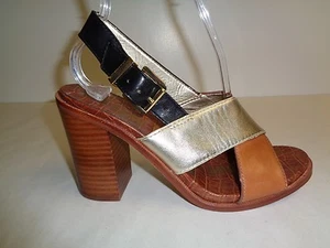 Sam Edelman Size 8 M IVY Brown Leather Strappy Heels Sandals New Womens Shoes - Picture 1 of 12