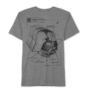 Camiseta Jem Para Hombre Star Wars Darth Vader Estampado Azul Carbón Nieve Talla Grande Foto 1 de 3