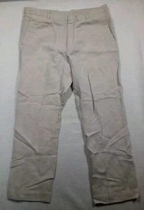 Perry Ellis Linen Blend Chino Pants Men's 38x29 White - Picture 1 of 10
