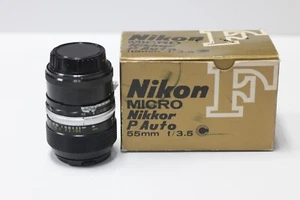 Nikon Micro Nikkor P.C Auto 55mm F3.5 Ai-Converted  Lens with M2 Macro Ring *236 - Picture 1 of 6