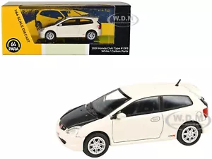 2001 HONDA CIVIC TYPE R EP3 WHITE 1/64 DIECAST MODEL CAR PARAGON PA-55347 - Picture 1 of 4