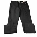 Dickies Pants Womens 20W Black Stretch Twill Flat Front Straight Unfinished NWT