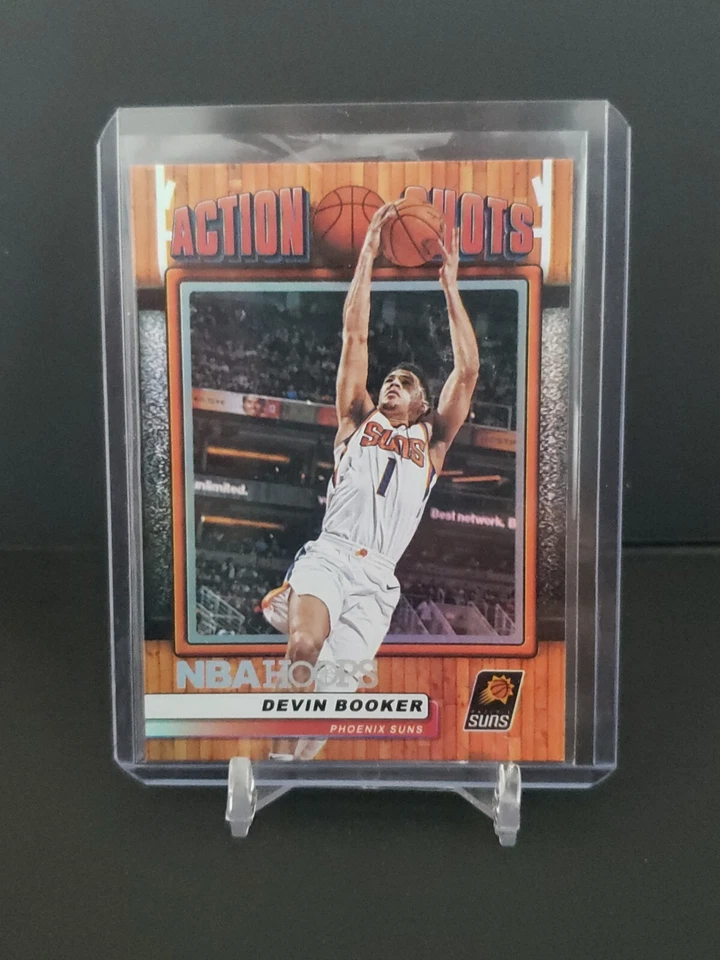 2018-19 PANINI NBA HOOPS #AS-11 Devin Booker Suns Action Shots holo insert - Image 1 of 2