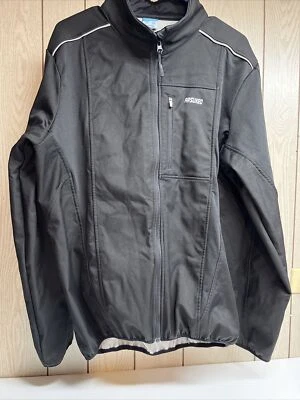 Arsuxeo Cycling Jacket Bicycle  Black w/Gray Reflective Accents Men’s Sz XXXL - Image 1 of 4