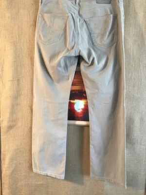 Мужские джинсы AG Adriano Goldschmied The Protege прямые штанины бежевый размер 31 x 29 - Изображение 1 из 4