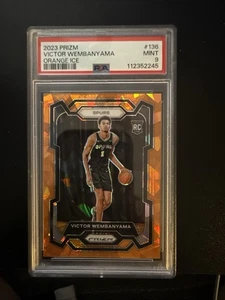 2023-24 Panini Prizm - Victor Wembanyama #136 Orange Ice Prizm (RC) - Picture 1 of 3