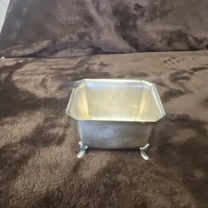 Silver Plated Mini Bathtub Footed Trinket Box 2 3/4” X 2 1/2” - Picture 1 of 4
