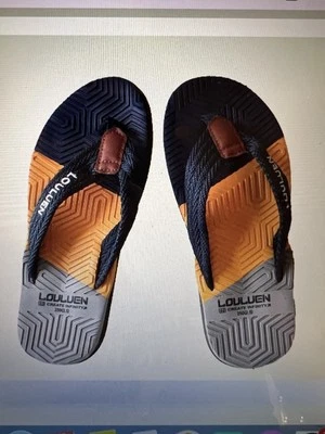 Nuevo con etiquetas Para hombres Louluen Antideslizante Abatible Talla UK 44 Naranja, Gris y Azul Marino Foto 1 de 4