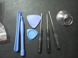 KIT strumenti 8 in 1 riparazione smontaggio smartphone iPhone cellulare XZ8 - Picture 1 of 2