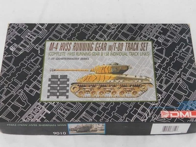 1/35 DML M-4 Sherman HVSS Running Gear & T-80 Track Set Plastic Model Kit 3814 - Image 1 of 2