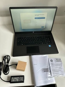 HP 17-CN0104NA 17.3in Pentium 4GB 128GB Black Laptop - Picture 1 of 10