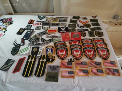 Lote de parches de servicio vintage policía militar 85 Foto 1 de 4