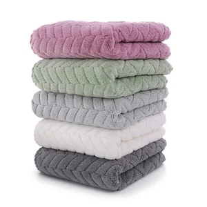Hand Towel with Hanging Loop, Set of 5 Strongly Absorbent Microfiber Hand Dry... - Picture 1 of 7