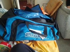 Slazenger Sports Travel Gym Bag Black Dirt On The Bag Read Description  - Picture 1 of 10